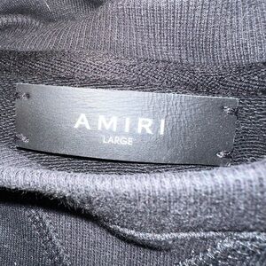 AMIRI shotgun Men's Jet Black Crewneck Sweater